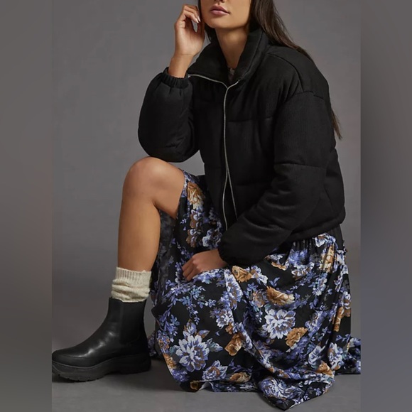 Bagatelle NYC Zip-Up Puffer Jacket Black Small NWT - Picture 3 of 6